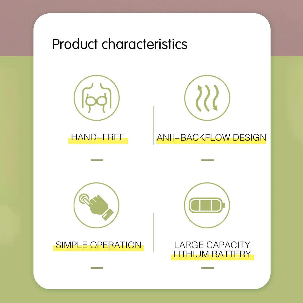 Tire-lait électrique mains libres, silencieux et invisible, extracteur de lait portable, 3 modes, collecteur de lait d'allaitement