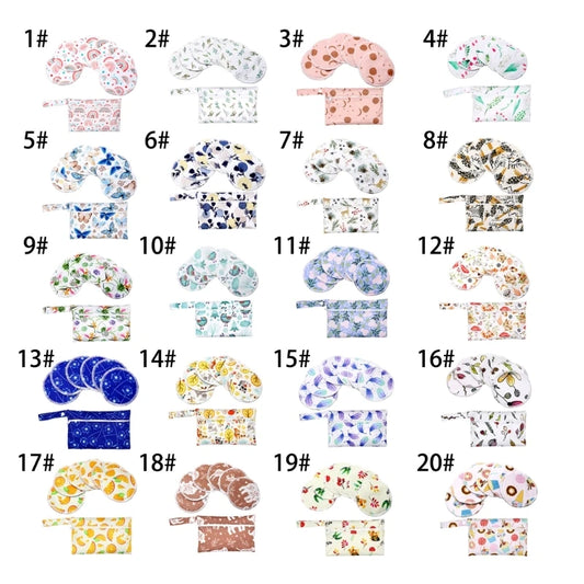 1 ensemble de coussinets d'allaitement en bambou avec organiseur de couches portable, sac de nounou, coussinets d'allaitement confortables et anti-fuites pour nouvelle maman