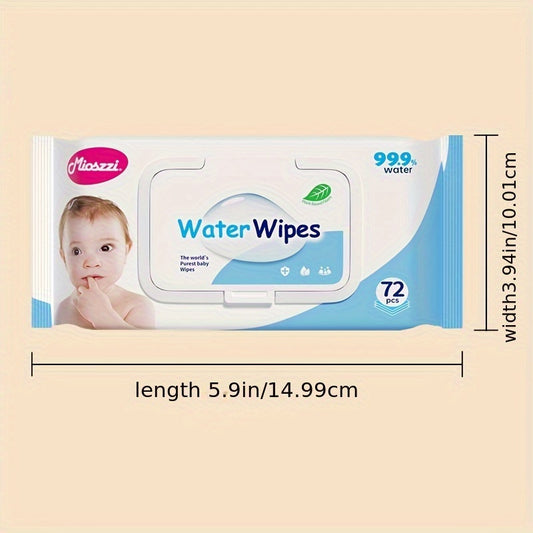 504pcs Baby Wet Wipes Pure Water Unscented & Hypoallergenic For Sensitive Skin Newborn Can Use Biodegradable Plant Fibers Cleaning Wet Wipes Baby Wipes Water Wipes 7 Packs Christmas Gifts For Newborn Family Mom