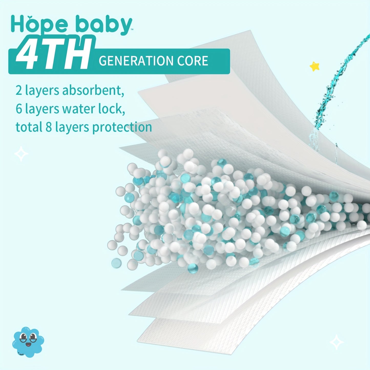 HOPE BABY Pull Ups 2T-3T (16-28 LBS), 68 Count Premium Training Underwear, Baby Diapers Toddler Potty Training Pants, Hypoallergenic With Skin