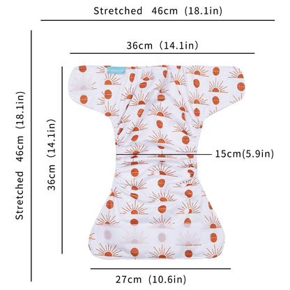 4pcs Reusable Cloth Diapers, Eco-Friendly, Washable, Adjustable, And Perfect For Babies