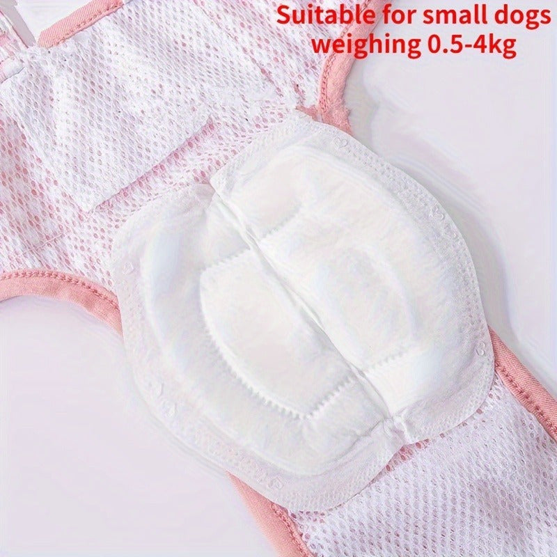 100pcs Comfortable & Absorbent Disposable Dog Diapers - Ideal for Small Breeds, Design