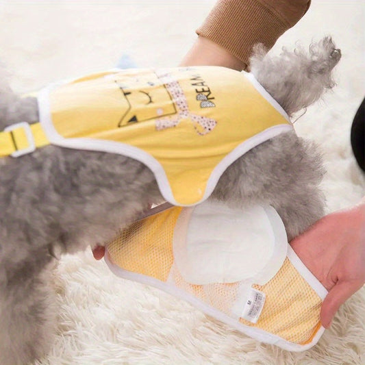 100pcs Comfortable & Absorbent Disposable Dog Diapers - Ideal for Small Breeds, Design