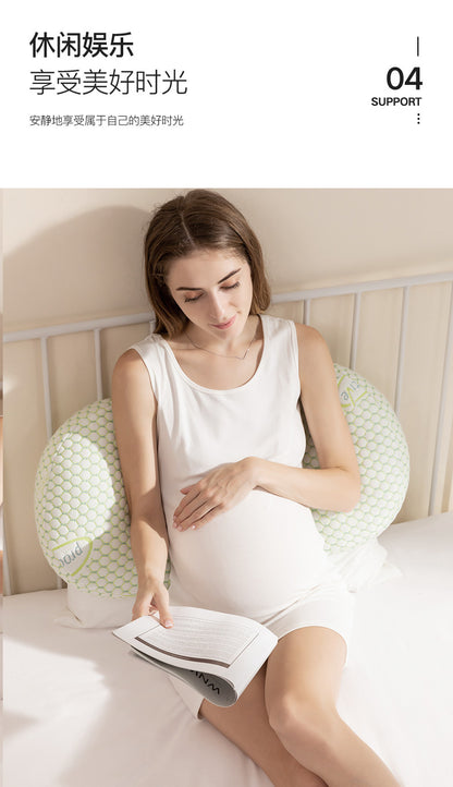Coussin de grossesse doux en forme de U pour dormir sur le côté, coussin lombaire pour femmes enceintes, coussin de maternité, coussin pour le ventre, fournitures de grossesse
