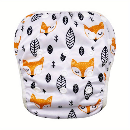 Mumsbest 1pc Reusable Baby Swim Diapers, Adjustable Diaper Swim for Toddlers 9 Months - 3 Years Old, 1 Pack for Swimming Lessons (Anchor, Large) Baby Girls, Boys, Natural Color Swim Diaper