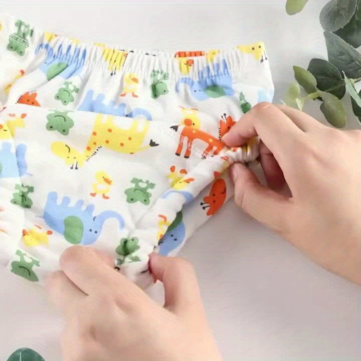 6pcs Cotton Training Pants, Washable And Reusable Training Diapers, Christmas Halloween Thanksgiving Day Easter New Year Gift