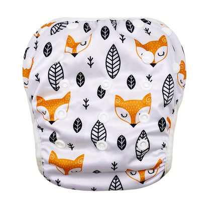 Mumsbest 1pc Reusable Baby Swim Diapers, Adjustable Diaper Swim for Toddlers 9 Months - 3 Years Old, 1 Pack for Swimming Lessons (Anchor, Large) Baby Girls, Boys, Natural Color Swim Diaper