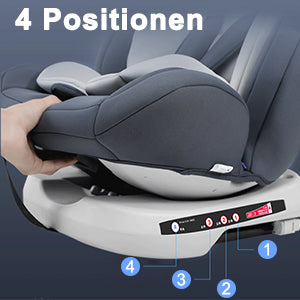 AP01 KL005 Child Car Seat 360° Rotating 5-Point Belt 9-36kg 0 -12 years ECE ISOFIX Child Safety Seat