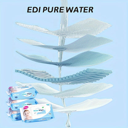 504pcs Baby Wet Wipes Pure Water Unscented & Hypoallergenic For Sensitive Skin Newborn Can Use Biodegradable Plant Fibers Cleaning Wet Wipes Baby Wipes Water Wipes 7 Packs Christmas Gifts For Newborn Family Mom