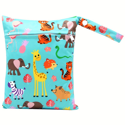 1PCS Waterproof Diaper Bags, Washable Nappy Wet Dry Bags, Multi-Purpose Storage Bags For Baby Diapers, Wet Wipes, And Other Essentials