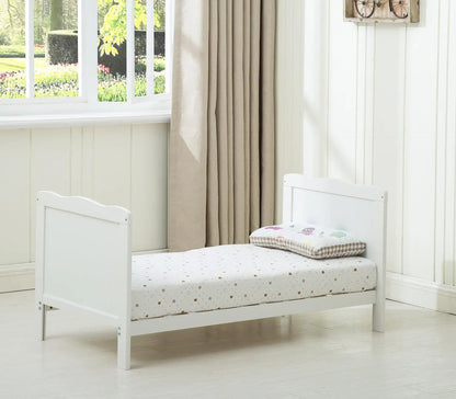 mcc direct Wooden Baby Cot Bed Orlando with Top Changer & Aloe Vera Water Repellent Mattress