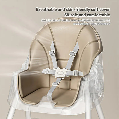 Upgrade Liggend Baby Eetstoel Multi-Functionele Opvouwbare Kindereetstoel 6 Maanden ~ 6 Jaar Oude Babyvoederstoel Met Wielen