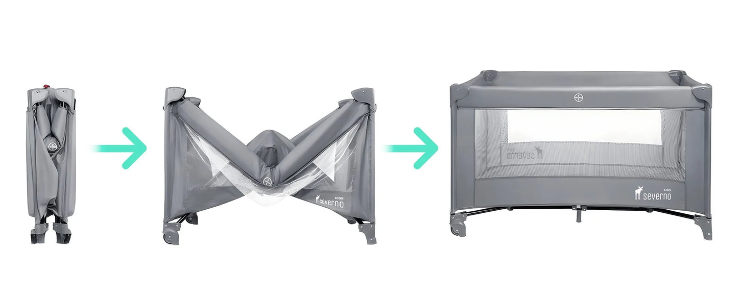 Honey Bunny Foldable Travel Cot + BEAT Bag FOR CHILD PREMIUM + MATTER
