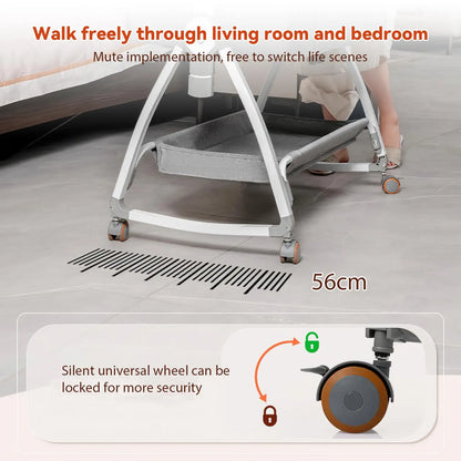 Foldable Baby Crib Baby Rocking Bed Movable Portable Fence Baby Cradle Bed Height Adjustable Splicing Large Bed Baby Crib Bed