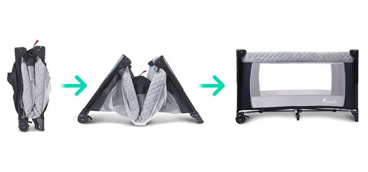 Overnight Travel Cot Collapsible Delivery 3 Levels Bag Mosquito Coat Side Side Side Hanging Mattress