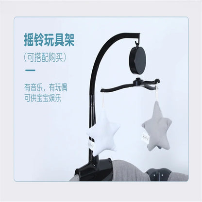 Modern cheaps Newborn cot portable infant bedside sleeper foldable playpen black gray baby bed crib bassinet for 0-3 years baby