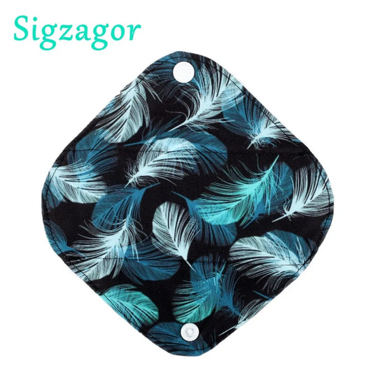 [Sigzagor] 1 protège-slip extra petit XS 7 pouces réutilisable lavable en charbon de bambou serviette hygiénique menstruelle en tissu Mama, 28 modèles