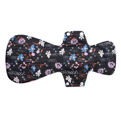 [Sigzagor] Nouvelle serviette hygiénique en tissu XXL en charbon de bambou réutilisable pour la nuit après l'accouchement 16 pouces
