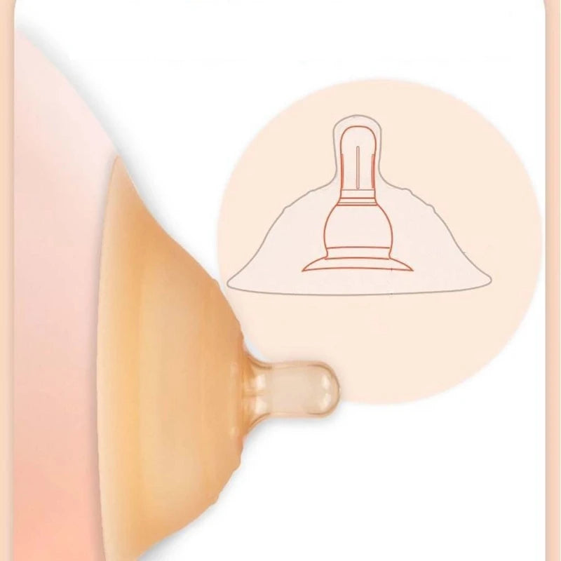 Protège-tétons en silicone double couche pour allaiter