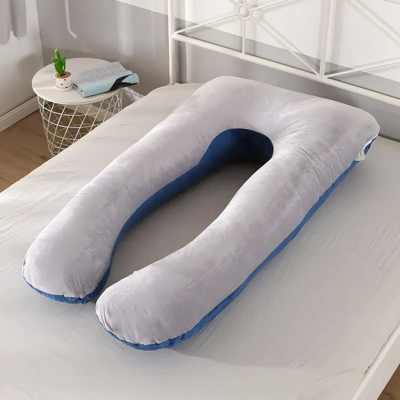 Coussin de grossesse 120 x 70 cm pour femmes enceintes, coussin moelleux pour la grossesse, la maternité, l'allaitement et le sommeil, livraison directe