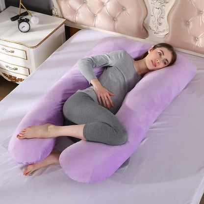 Coussin de grossesse 120 x 70 cm pour femmes enceintes, coussin moelleux pour la grossesse, la maternité, l'allaitement et le sommeil, livraison directe