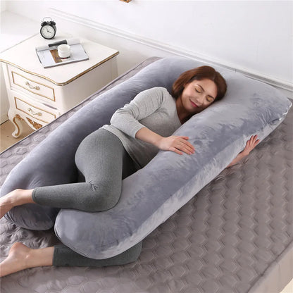 Coussin de grossesse PANGDUBE 130 x 70 cm, coussin de taille pour femmes enceintes, coussin d'allaitement pour femmes