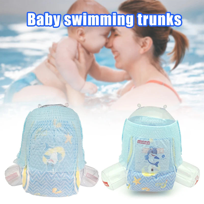 2025 Baby disposable diapers Swim  Waterproof Diapers Infant Swimming Diapers 5Pcs