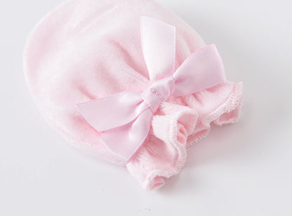 Ensemble de vêtements pour bébé fille et garçon, pyjama avec bonnets, gants, en coton respirant et doux, pyjama pour nouveau-né