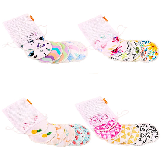 Coussinets d'allaitement en bambou super absorbants HappyFlute, à utiliser avec un sac à linge, coussinets d'allaitement lavables et imperméables, coussinets d'allaitement réutilisables