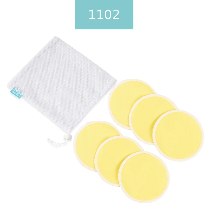 Coussinets d'allaitement en bambou super absorbants HappyFlute, à utiliser avec un sac à linge, coussinets d'allaitement lavables et imperméables, coussinets d'allaitement réutilisables