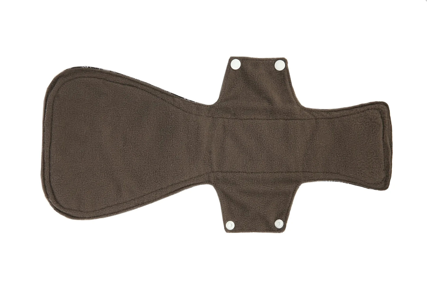 [Sigzagor] Nouvelle serviette hygiénique en tissu XXL en charbon de bambou réutilisable pour la nuit après l'accouchement 16 pouces