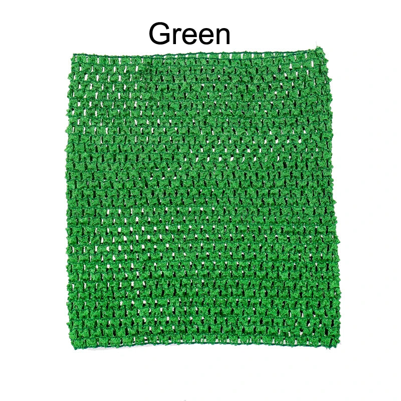 Tutu tube au crochet pour bébé fille, 23 x 25 cm, jupon au crochet, bandeaux au crochet, 10 pièces par lot, couleur au choix