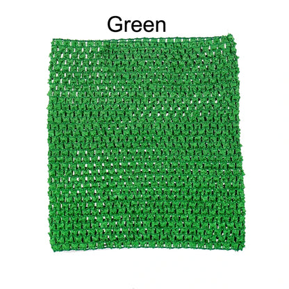 Tutu tube au crochet pour bébé fille, 23 x 25 cm, jupon au crochet, bandeaux au crochet, 10 pièces par lot, couleur au choix