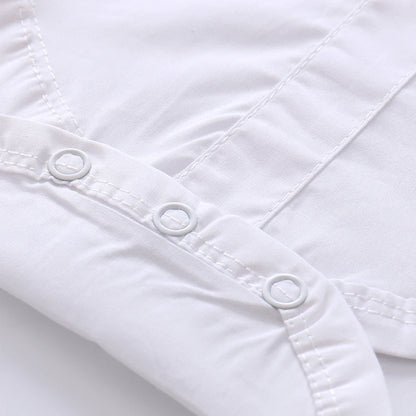 Ensemble de vêtements d'été pour nouveau-né garçon, tenue de soirée avec nœud, combinaison blanche pour mariage, anniversaire, tenue de gentleman pour tout-petit