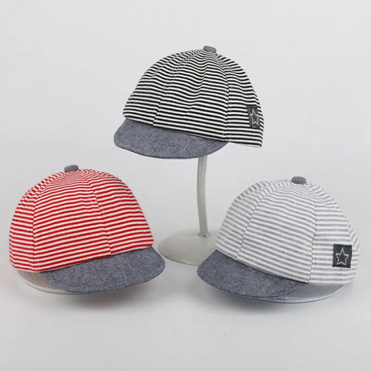 0-3Years Toddler Children Baby Boys Girls Kids Baby Baseball Cap Cartoon Hip Hop Infant Beret Sun Striped Printed Casual Hat