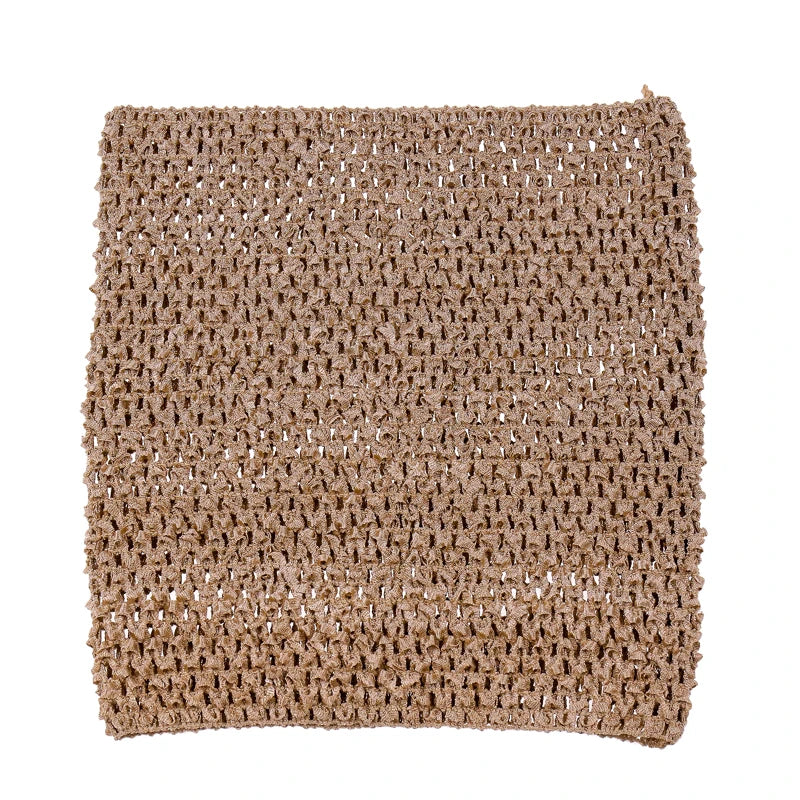 Tutu tube au crochet pour bébé fille, 23 x 25 cm, jupon au crochet, bandeaux au crochet, 10 pièces par lot, couleur au choix