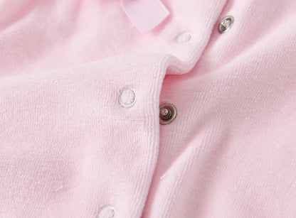 Ensemble de vêtements pour bébé fille et garçon, pyjama avec bonnets, gants, en coton respirant et doux, pyjama pour nouveau-né