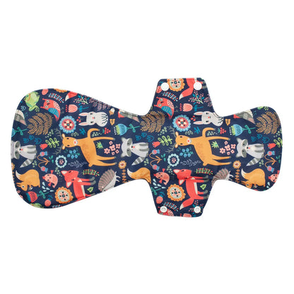 [Sigzagor] Nouvelle serviette hygiénique en tissu XXL en charbon de bambou réutilisable pour la nuit après l'accouchement 16 pouces