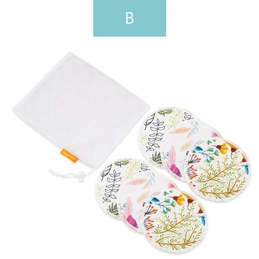 Coussinets d'allaitement en bambou super absorbants HappyFlute, à utiliser avec un sac à linge, coussinets d'allaitement lavables et imperméables, coussinets d'allaitement réutilisables