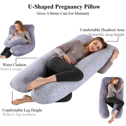 Coussin de grossesse PANGDUBE 130 x 70 cm, coussin de taille pour femmes enceintes, coussin d'allaitement pour femmes