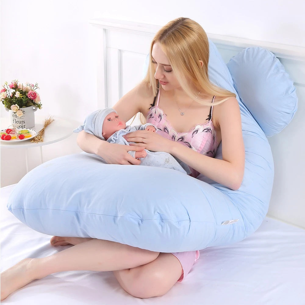 Coussin de grossesse PANGDUBE 130 x 70 cm, coussin de taille pour femmes enceintes, coussin d'allaitement pour femmes