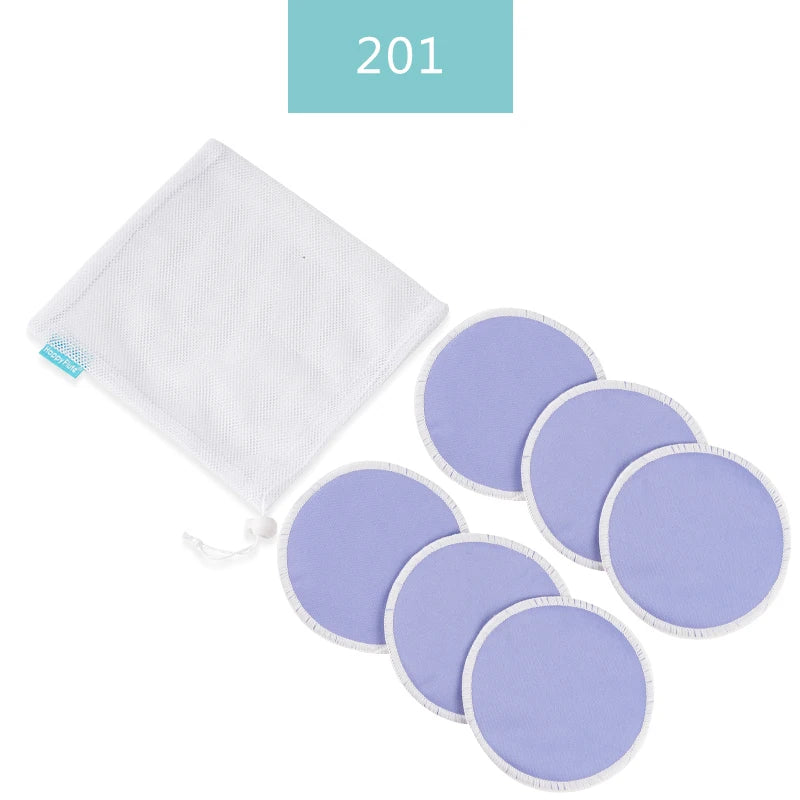 Coussinets d'allaitement en bambou super absorbants HappyFlute, à utiliser avec un sac à linge, coussinets d'allaitement lavables et imperméables, coussinets d'allaitement réutilisables