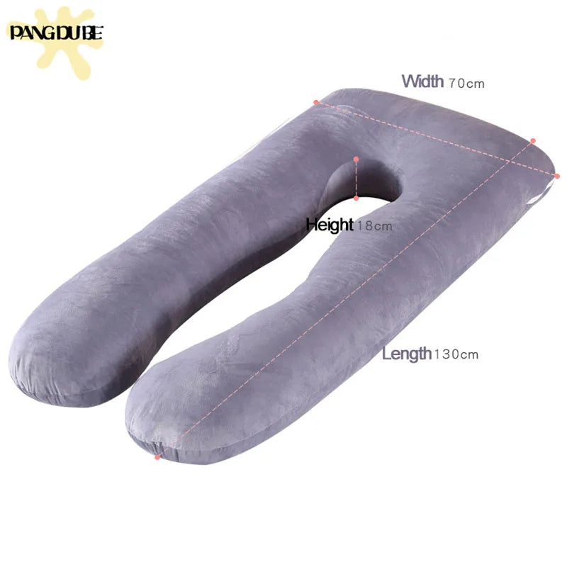 Coussin de grossesse PANGDUBE 130 x 70 cm, coussin de taille pour femmes enceintes, coussin d'allaitement pour femmes