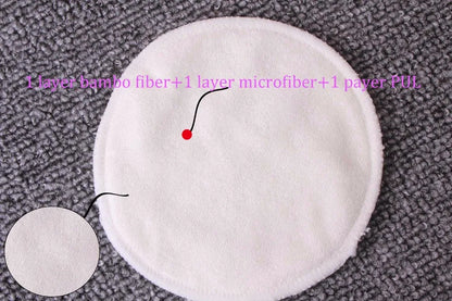 Coussinets d'allaitement en bambou super absorbants HappyFlute, à utiliser avec un sac à linge, coussinets d'allaitement lavables et imperméables, coussinets d'allaitement réutilisables