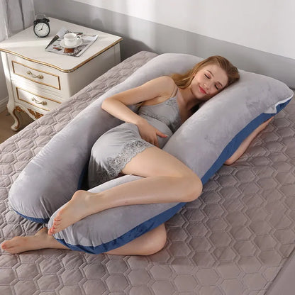 Coussin de grossesse 120 x 70 cm pour femmes enceintes, coussin moelleux pour la grossesse, la maternité, l'allaitement et le sommeil, livraison directe