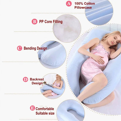 Coussin de grossesse PANGDUBE 130 x 70 cm, coussin de taille pour femmes enceintes, coussin d'allaitement pour femmes