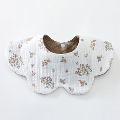 New 6 Layers Cotton Two-sided Usable Baby Feeding Drool Bib Cute Infants Saliva Towel Burp Cloth For Newborn Toddler Kids Bibs