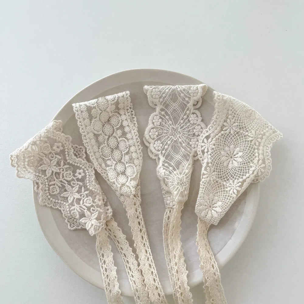 White Lace Headband Baby Headwear Soft Newborn Hair Band Flower Sweet Hairband Outdoor Party
