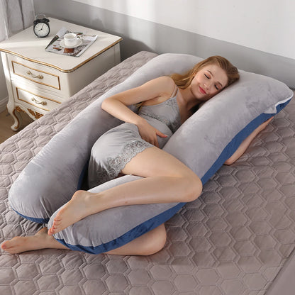 Coussin de grossesse 120 x 70 cm pour femmes enceintes, coussin moelleux pour la grossesse, la maternité, l'allaitement et le sommeil, livraison directe