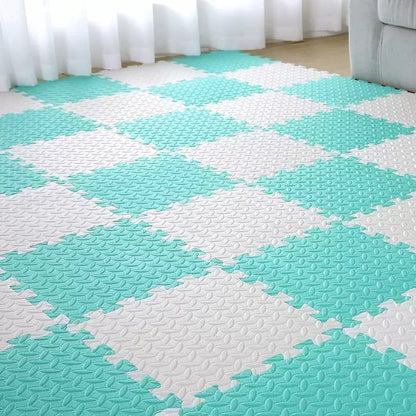 30×30x1.0cm Anti-slip Thickening Puzzle Mat Carpet for Baby Children's Room Game Playing Activity & Livingroom & Bedroom